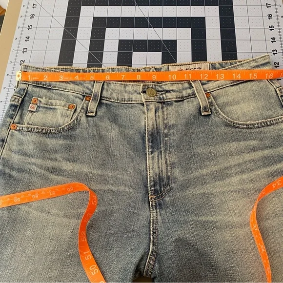 Adriano Goldschmeid AG-ED The Isabelle High-Rise Straight Crop Jeans Size 32 - Picture 8 of 13